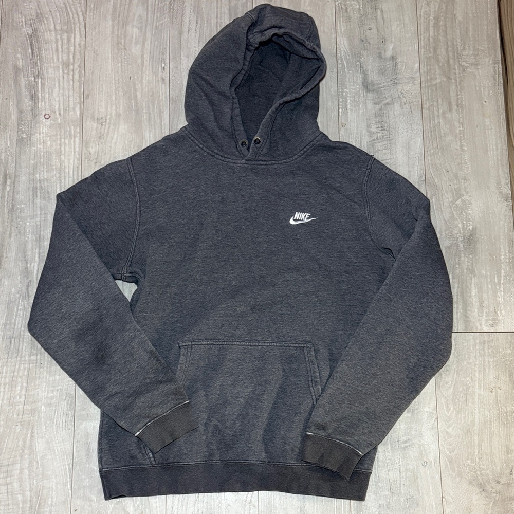 Nike Grey Charcoal Hoodie medium fit Unisex Sweatshirt